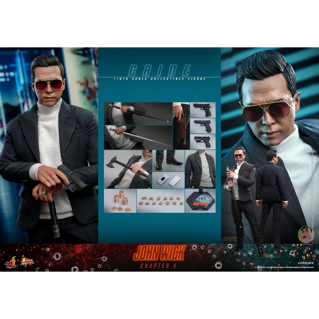 Hot Toys MMS730 John Wick Chapter 4 – Caine 1/6th Scale Collectible Figure