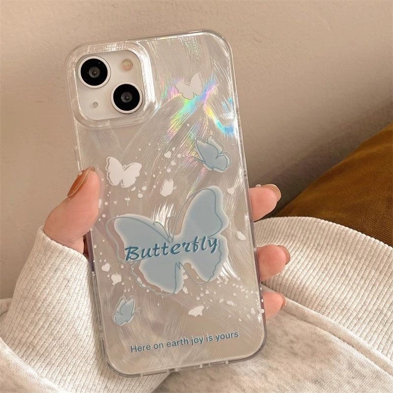 AWIFI เคสขนนก ส่งจากไทย เคสโทรศัพท์มือถือนิ่ม เงิน เคสไอโฟน กันกระแทก สําหรับ 16 11 12 13 14 15PROMAX 7 8P XR XS Max