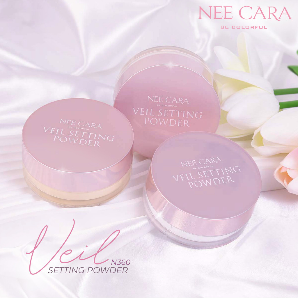 แท้/ถูกที่สุด/ไลฟ์ทุกวัน N360 NEE CARA be colorful veil setting powder เซ็ตติ้ง พาวเดอร์