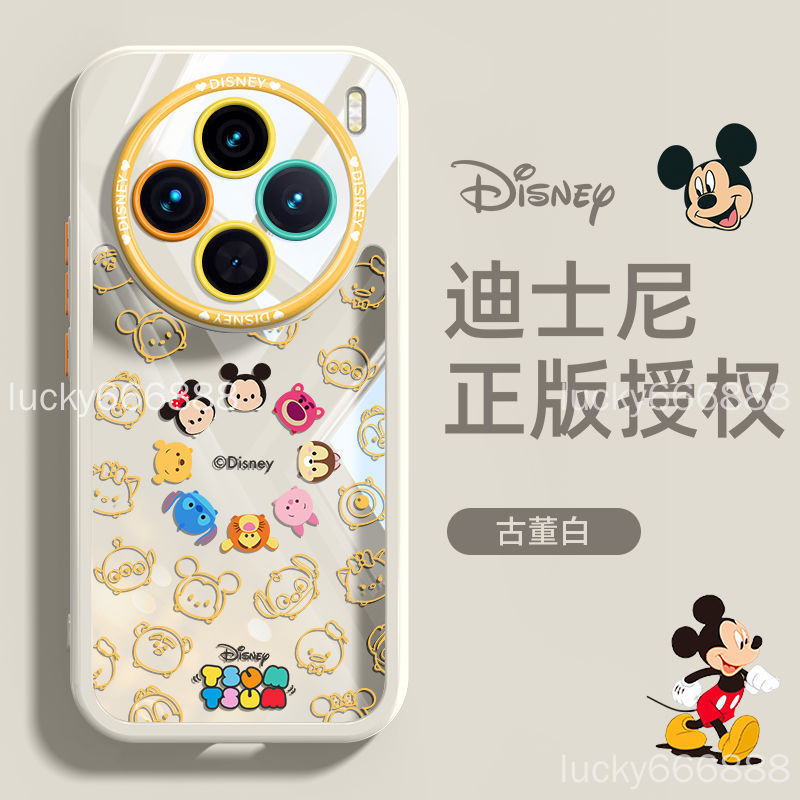 ฟรีฟิล์มด้านหลัง OPPO find X8 Pro เคสโทรศัพท์ find x8pro วงกลม Mickey ซิลิโคนกันกระแทกเลนส์รวมทุกอย่างเคสใสป้องกันกรณี