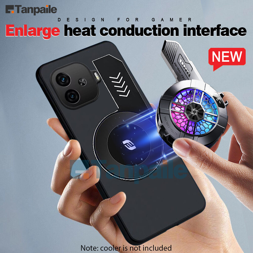 Tanpaile- Cooling สําหรับ Vivo iQOO Z9 Turbo + Z9X Z8 Z8X Z7S Pro Y200 GT กรณีซิลิโคนอ่อนนุ่มกันกระแทกการกระจายความร้อนเกมกันชน Capa ปลอกNew