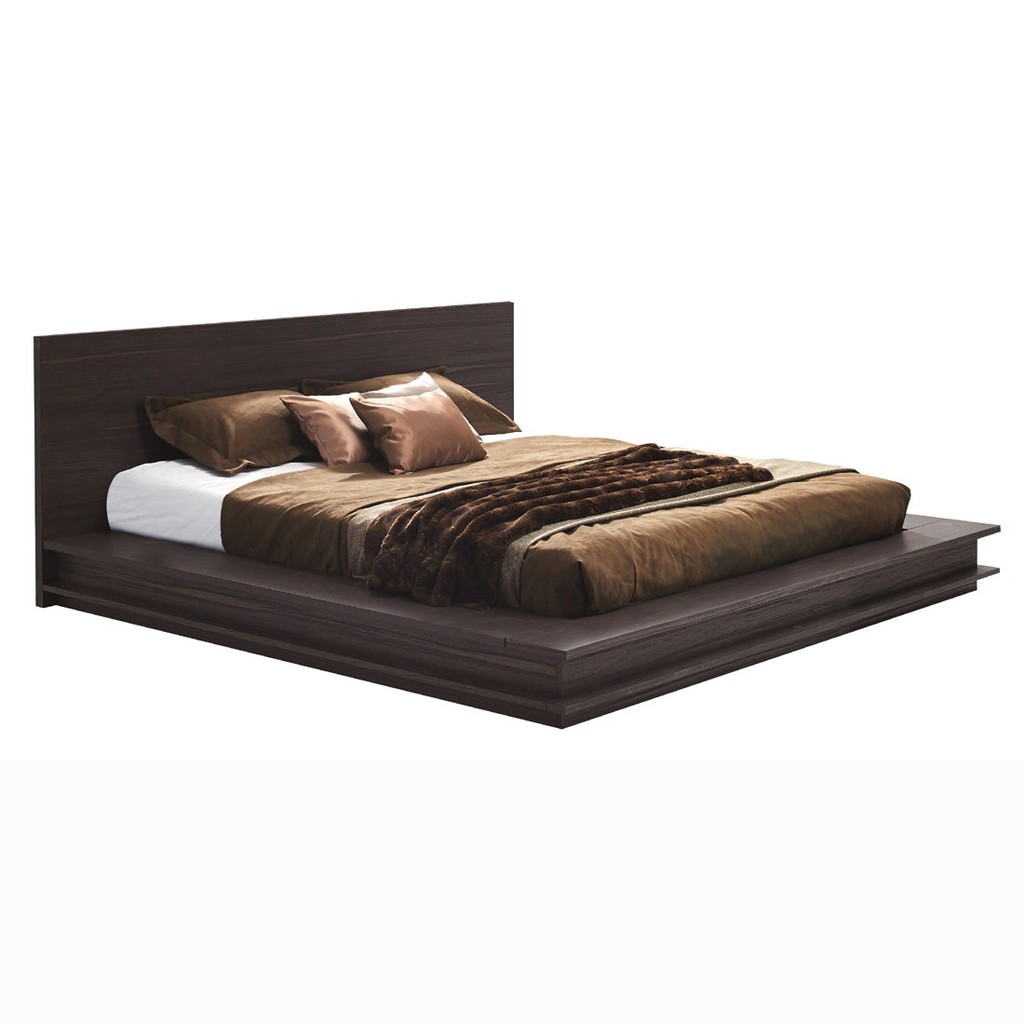SB Design Square เตียง 6 ฟุต รุ่น Zen สีไม้เข้ม (241x222x90 ซม.) แบรนด์ SB FURNITURE