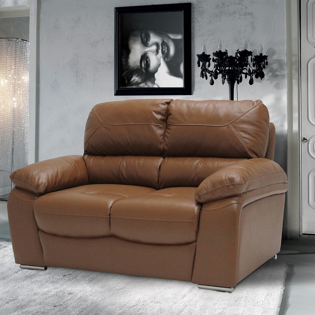 SB Design Square โซฟา 2 ที่นั่ง รุ่น Lilong สีน้ำตาล (164x94x91 ซม.)  แบรนด์ SB FURNITURE