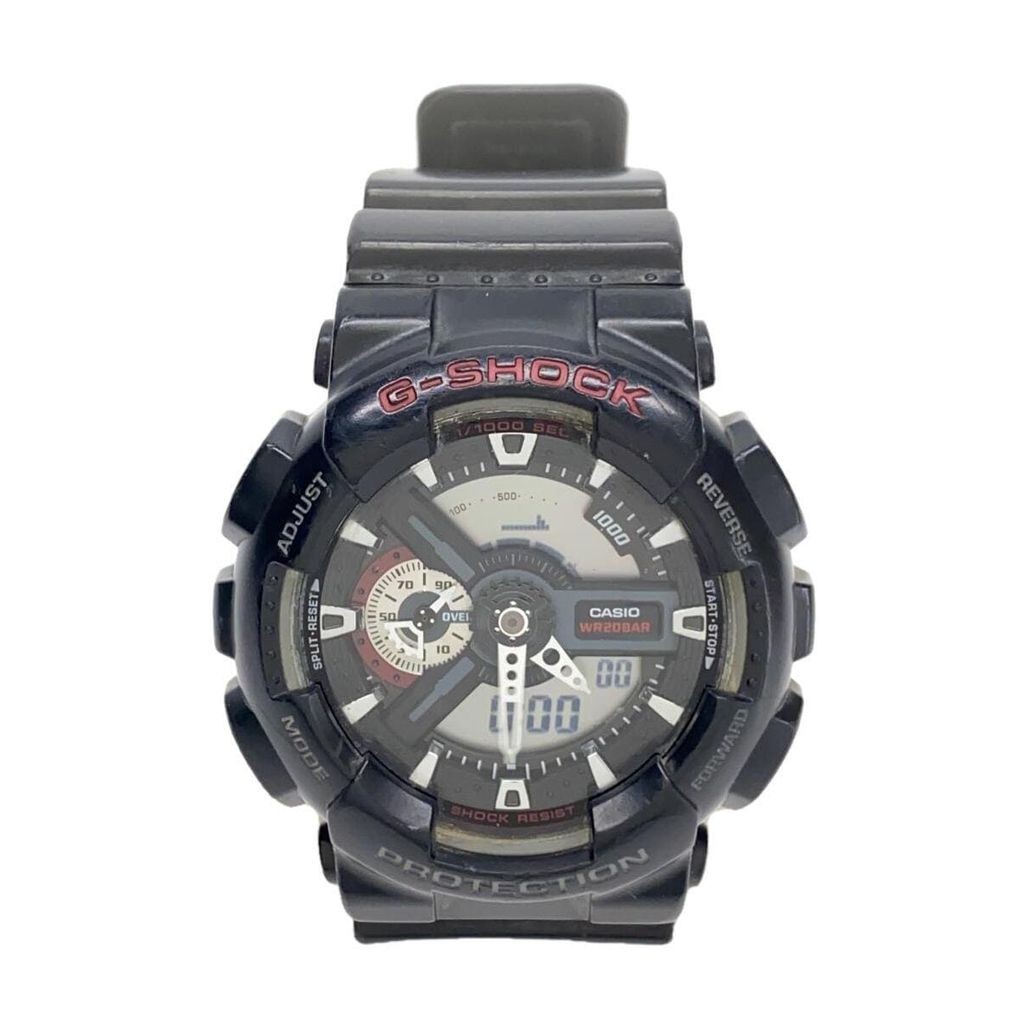 Casio นาฬิกาผู้ชาย Quartz Digital Rubber BLK GA-110 G-SHOCK ส่งตรงจากญี่ปุ่น มือสอง
