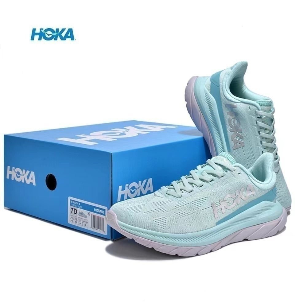 Hoka ONE Mach 4men รองเท้าเบาะมืออาชีพสำหรับผู้หญิงน้ำหนักเบาระบายอากาศ Sneaker36-45Code rewy