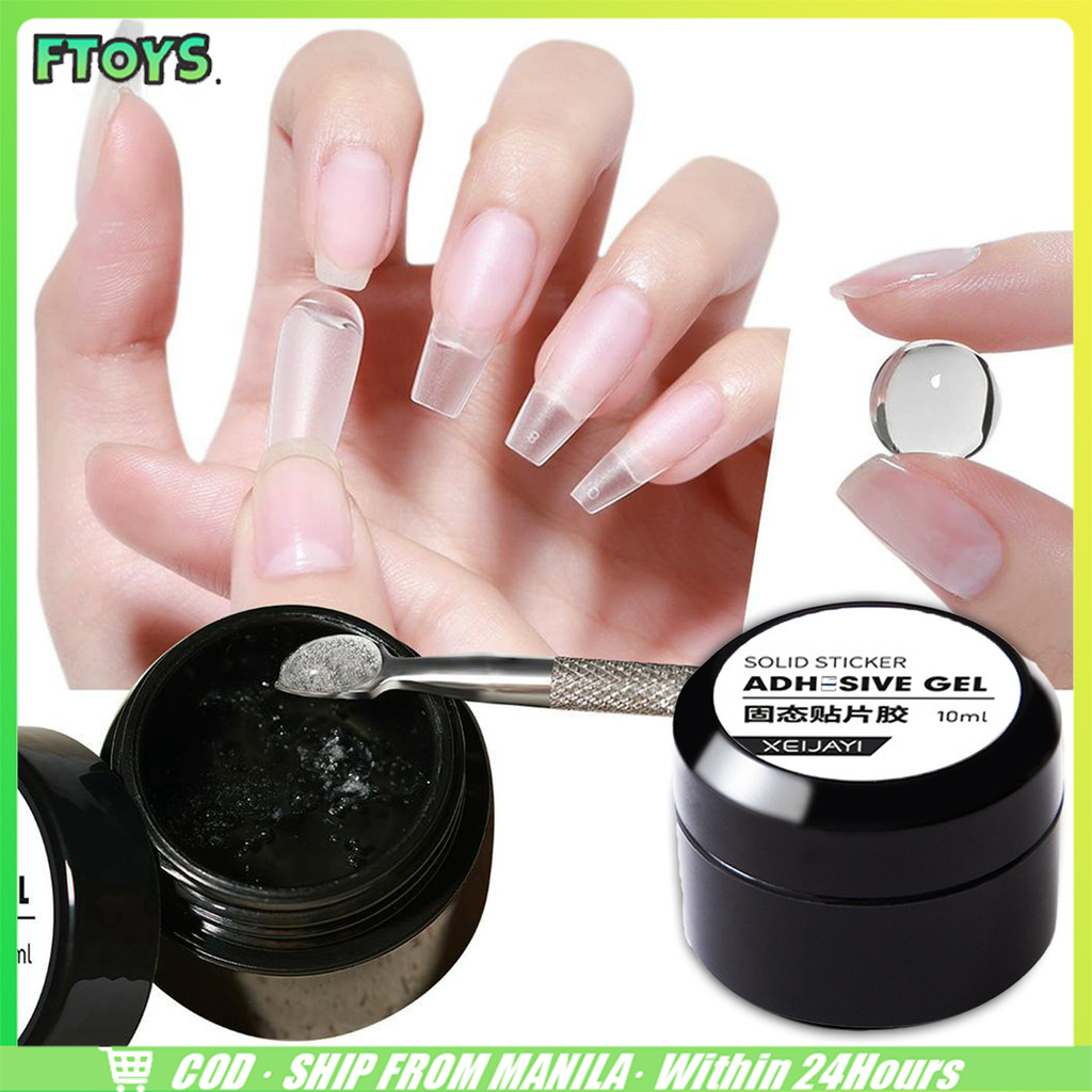 จัดส่งใน24ซม. 10ML เจลติดเล็บปลอม pvc กาวติดเล็บเจลยูวี วัสดุเรซิน ติดทน ไม่ทำร้ายเล็บ ชนิดอบUV/LED