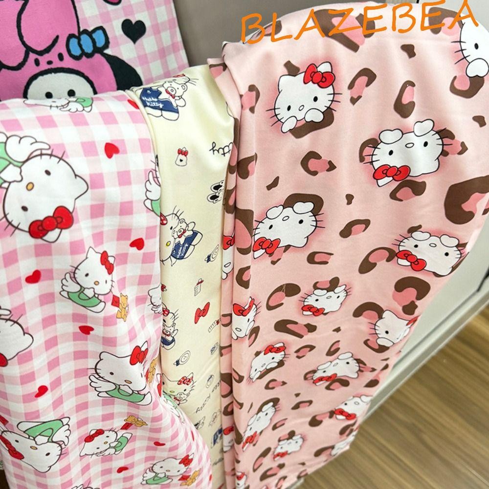 Blazebea การ์ตูนอะนิเมะกางเกง,ตัวอักษรหัวใจ Kitty Cat Pajama กางเกง, Casual Lattice Stripe หน้าแรกเสื้อผ้าชุดนอนผู้หญิงผู้หญิง
