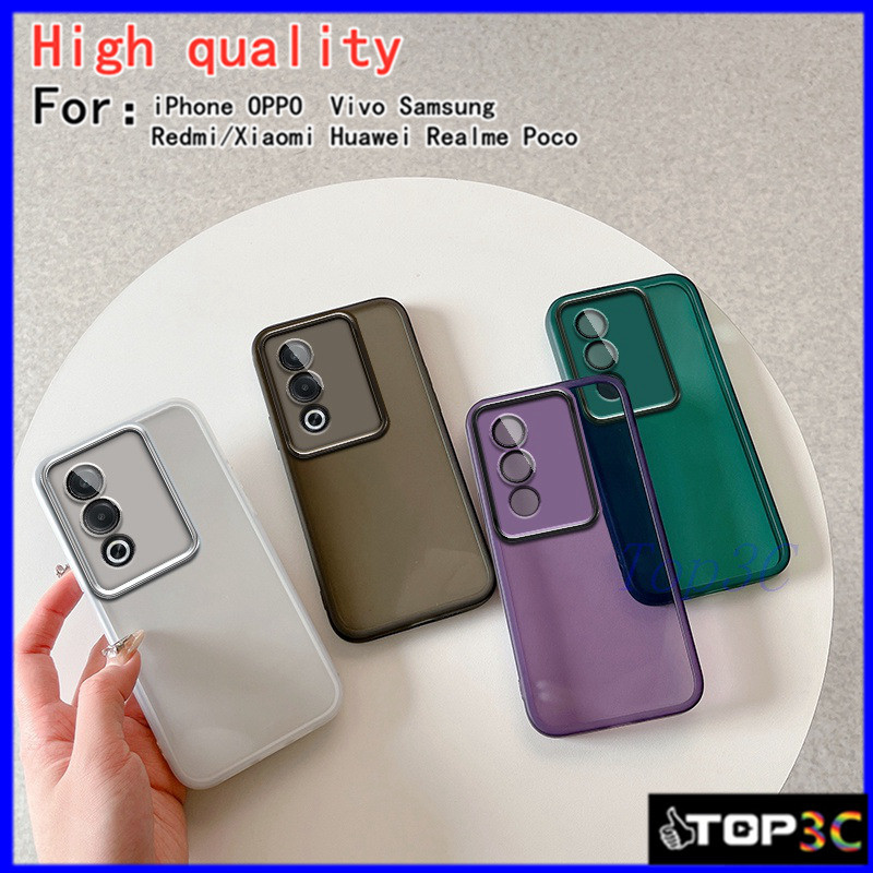 เคส OPPO A3 Pro 5G/A79 5G/A60/Reno12 Pro/Reno 12F 5G ป้องกันกล้องเคสโทรศัพท์โปร่งใส MY