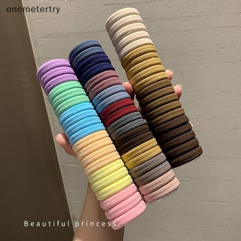 Onem 20 ชิ้น/เซ็ตผู้หญิงยางรัดผมแบบยืดหยุ่นผู้ถือผมหางม้ายางรัดที่มีสีสัน n