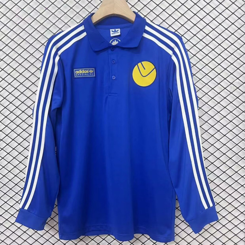 24-25 Leeds United Special Edition เสื้อฟุตบอลแขนยาว S-XXL ผู้ใหญ่แขนสั้นกีฬาแห้งเร็วฟุตบอลด้านบน AAA