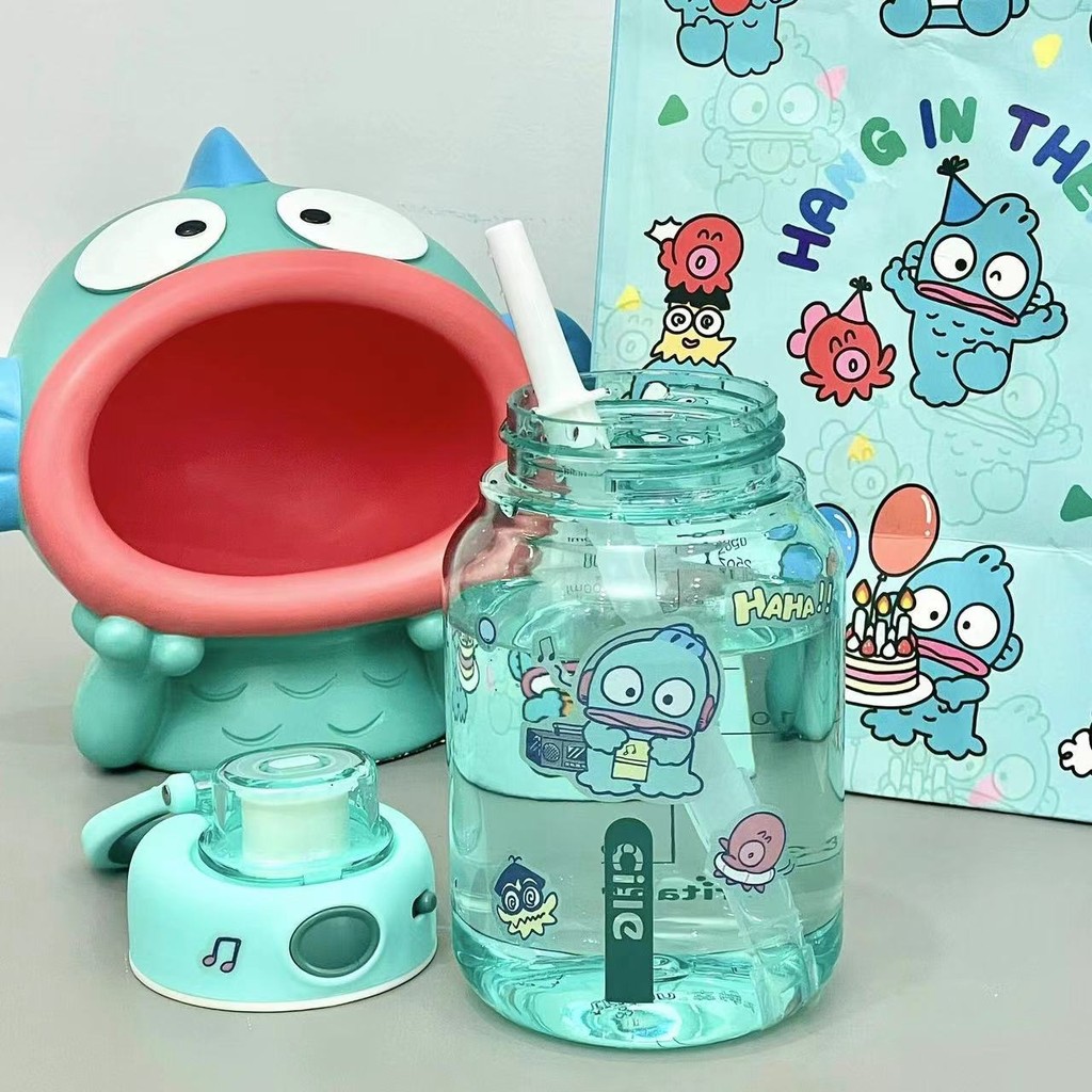 Xile Water Cup Children School Special Straw Cup Food Grade tritan Plastic Student Big Belly Water B