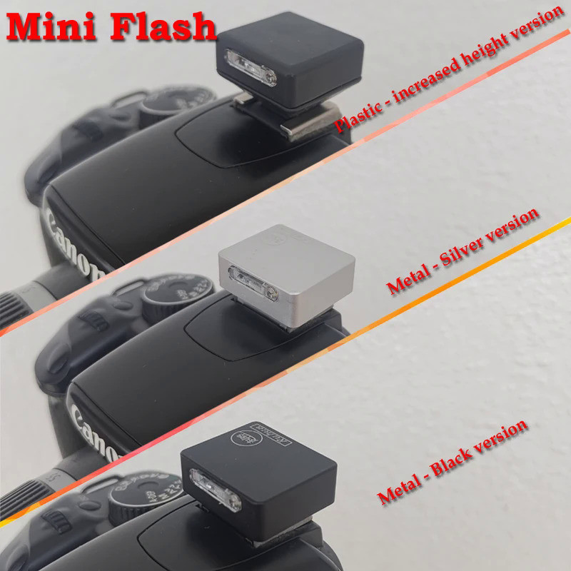 Q2 Q3 Digital Camera Macro Xenon Flash, Rechargeable Back Tips, A7C DLUX5 GR3 ZV1 Mini Hot Shoe Hand