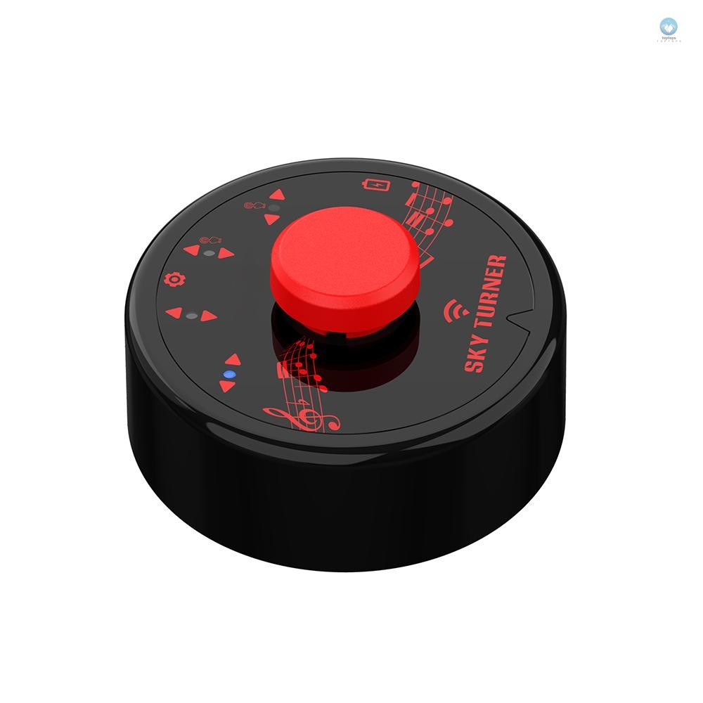 หน้าไร้สาย Turner Pedal แบบพกพา Mini Music Page Turner สําหรับแท็บเล็ตสมาร์ทโฟนมัลติมีเดียรีโมทคอนโท