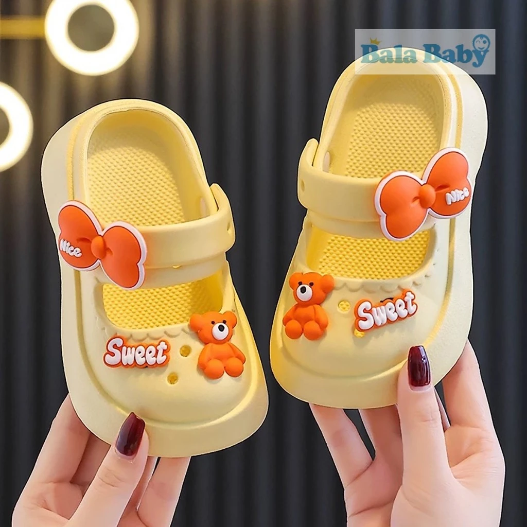 ใหม่ รองเท้าแตะเด็กผู้หญิง รองเท้าหมีเบอร์รี่ รองเท้าหัวโตแฟชั่น ลายน่ารักๆ วัสดุEVA DDX29 thumbnail 7
