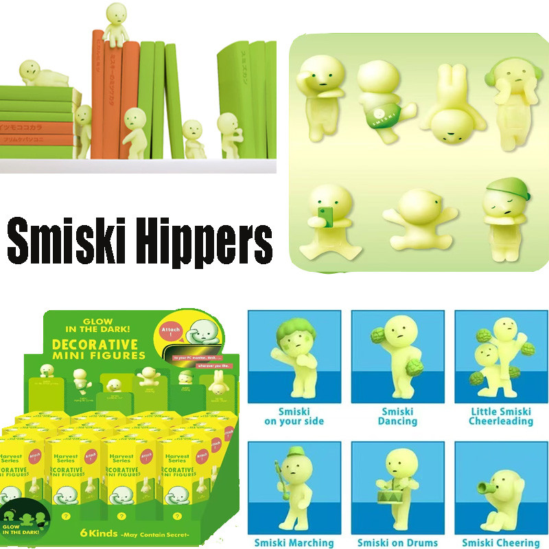 Dreams Smiski Glow in The Dark Smiski Hippers โทรศัพท์ Smiski Living Cheers Moving Mini Figure