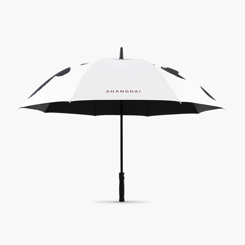 [Tesla] ร่มกอล์ฟสีขาวร่มร่มไฟเบอร์ร่มกันฝนกันแดดใช้คู่ ys5402 9txi