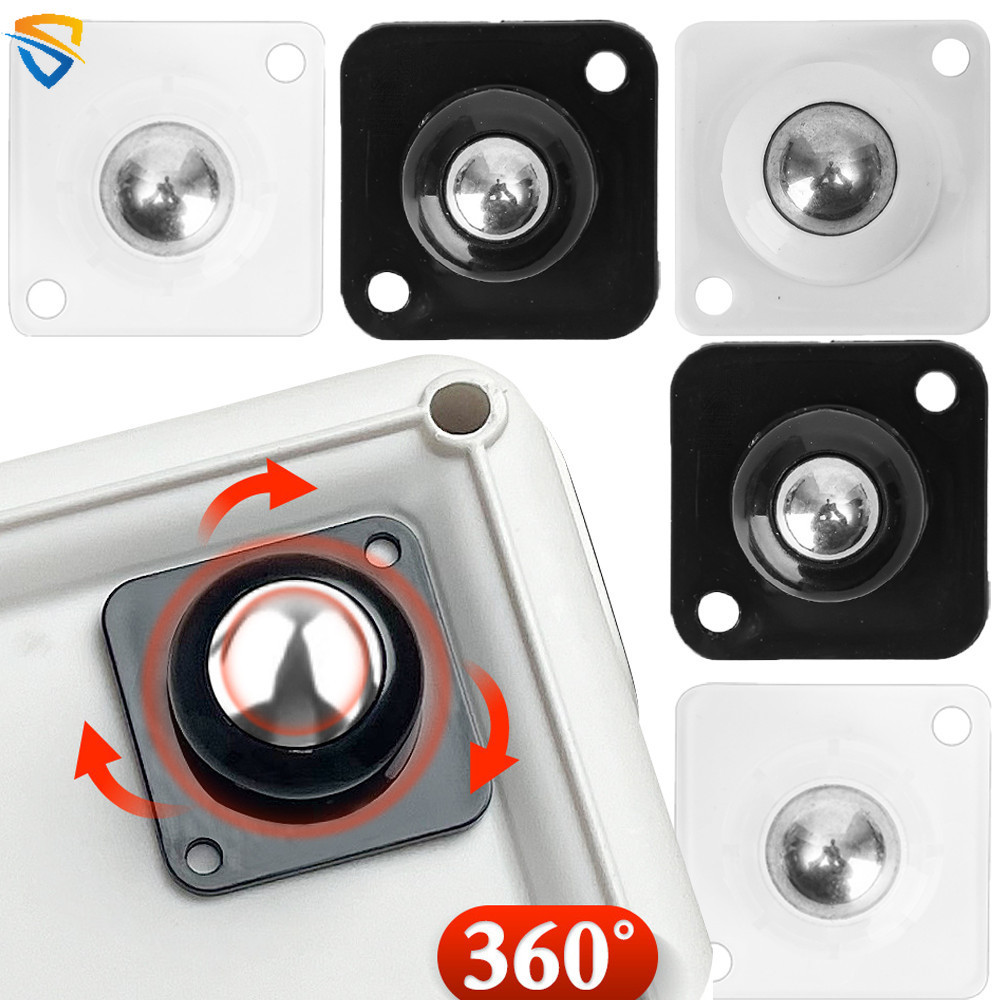 4ชิ้น/เซ็ตทนทานกาวในตัวล้อสากล360° หมุนแบริ่งที่แข็งแกร่งบังคับสแตนเลสบอลเฟอร์นิเจอร์ลูกล้ออุปกรณ์ฮาร์ดแวร์บ้าน