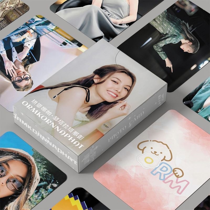 30-55pcs BUS Boun prem lovesick 2024 Photocards faye yoko lingorm Laser Hologram Lomo Card Orm Kornaphat Lingling Sirilak Kwong Thai BL คู่ TDrama actor Holographic โปสการ์ด