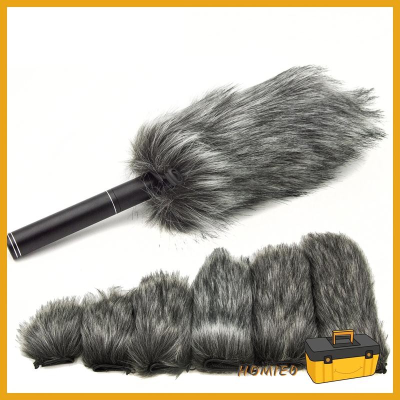 Homie Furry Windshield Wind Cover ไมโครโฟนกระจกโฟม 9-24 ซม.สําหรับ Mic Wind Screen Mic กระจก