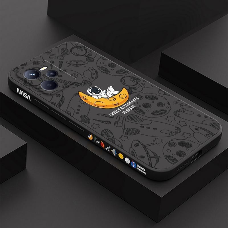 เคส Realme C35 สีทึบ Realme C35 , ภาพประกอบอวกาศ เคสโทรศัพท์นักบินอวกาศ XTKR