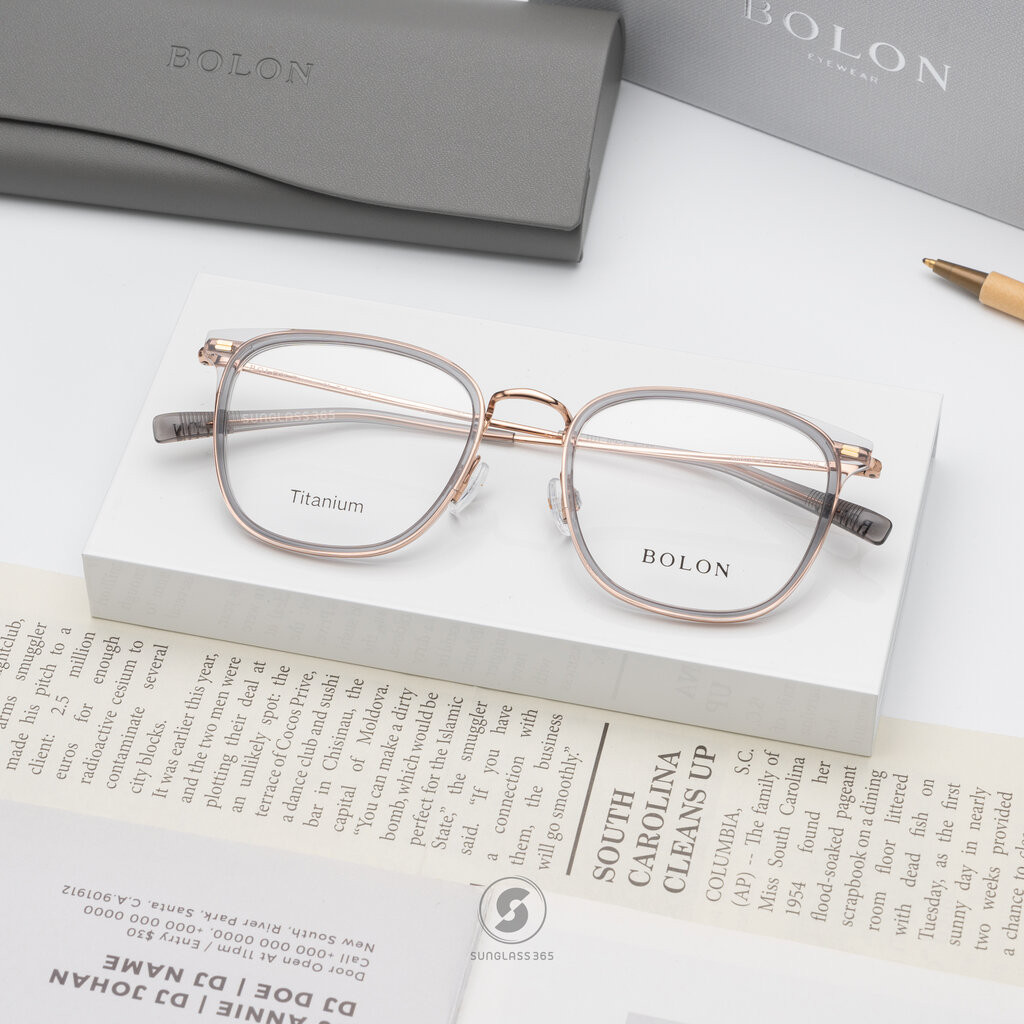 แว่นสายตา BOLON รุ่น BA6010 B13 Transparent Grey/ Rose Gold