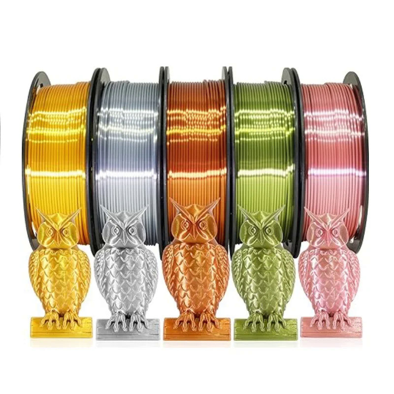 250G 3D Filament Silk PLA 1kg 1.75mm Spool Wire 3D Printer Silky Filament PLA 3D Printing Material C