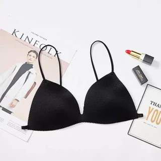TBra（818）บราไร้โครง ตะขอหลัง ดันทรงหัวใจ Free size 2สี ดำ ขาว