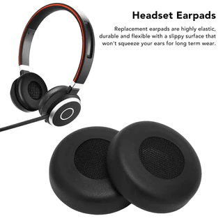 แผ่นรองหูฟังทดแทน หนังโปรตีนระดับมืออาชีพ สำหรับ Jabra Evolve 20 20se 30 30II 40 65 65+