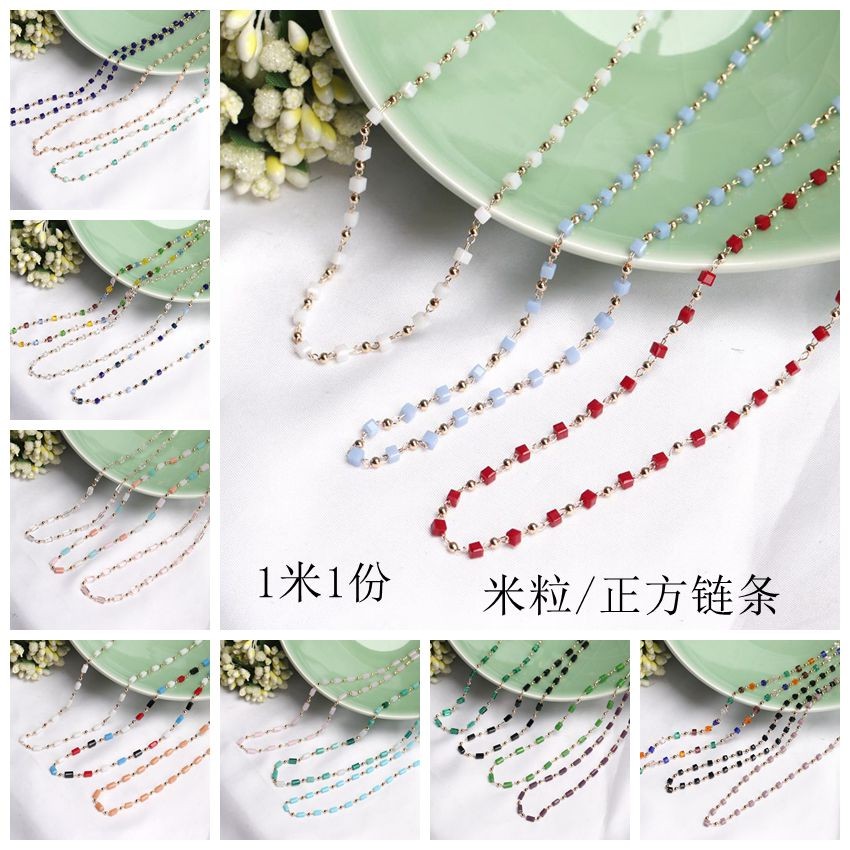 KC Gold Handmade Crystal Chain Jewelry DIY Kit สำหรับสร้อยข้อมือและสร้อยคอมากความยืดหยุ่น