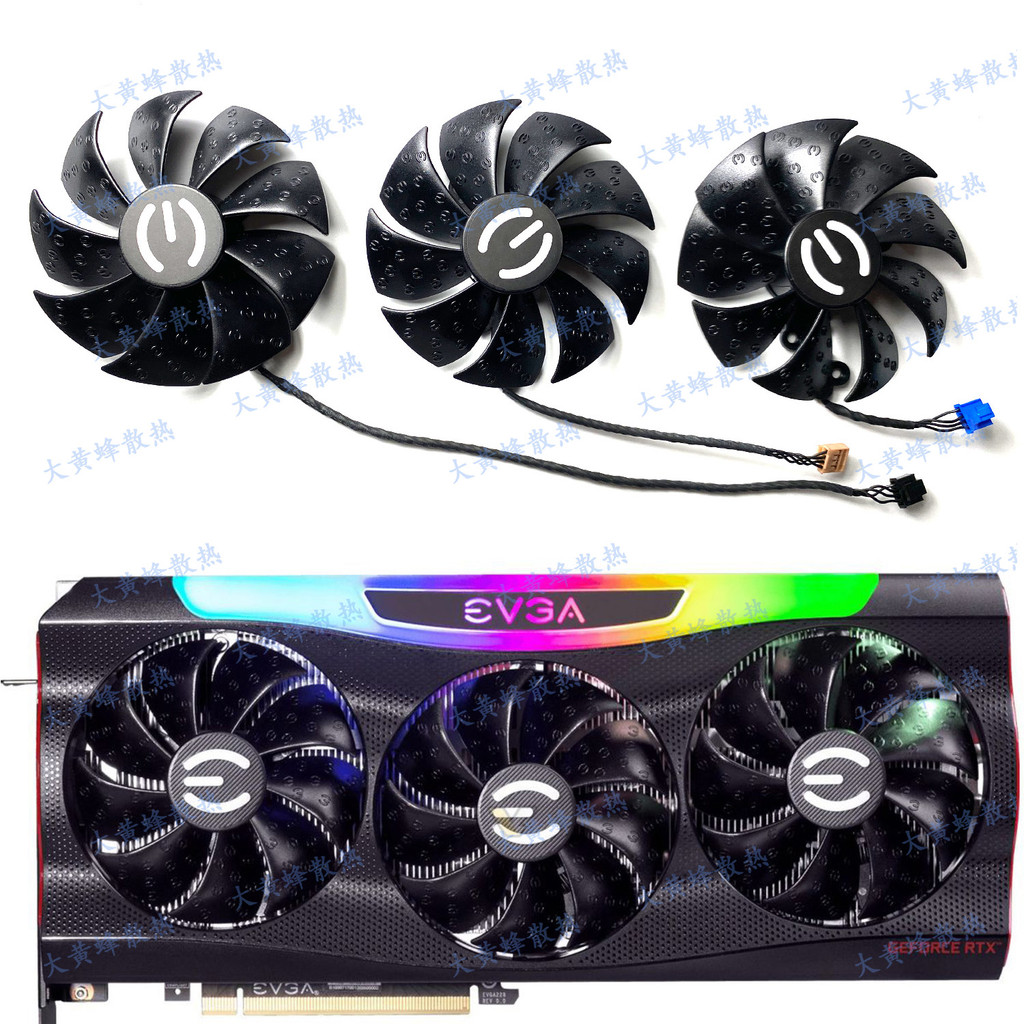 จัดส่ง 24 ชั่วโมง = EVGA EVGA RTX3070 3070ti 3080ti3090 พัดลมการ์ดกราฟิก PLD09220S12H
