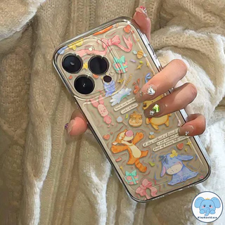 เคสใสลายวินนี่ทิกเกอร์สุดเทรนด์อนิเมะ เคสไอโฟน16 เคส IPhone 17 air 13 16 11 15 12 14 Pro Max XS X XR Max 7 8 Plus SE