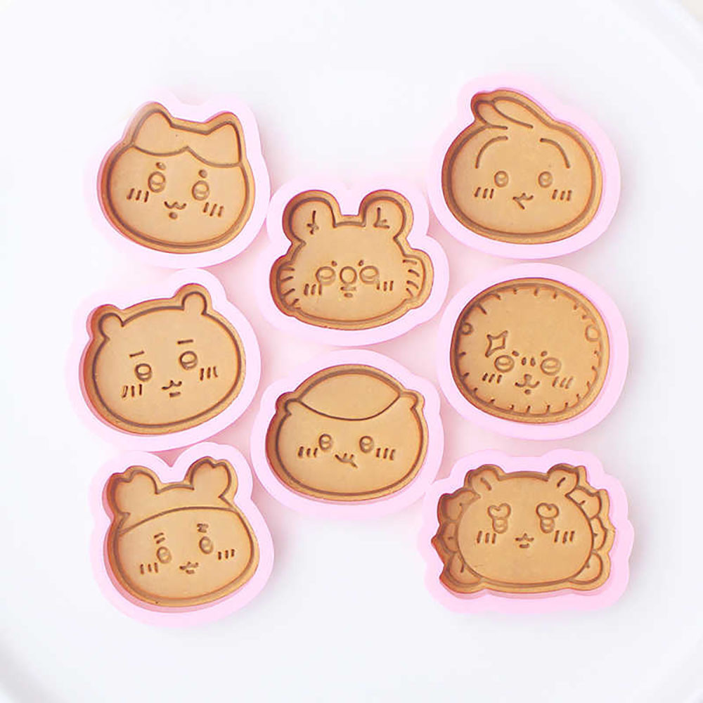 ตุ๊กตาการ์ตูนเครื่องตัดคุกกี้กดบิสกิตแม่พิมพ์ DIY ครัวเบเกอรี่ Pastry Bakeware