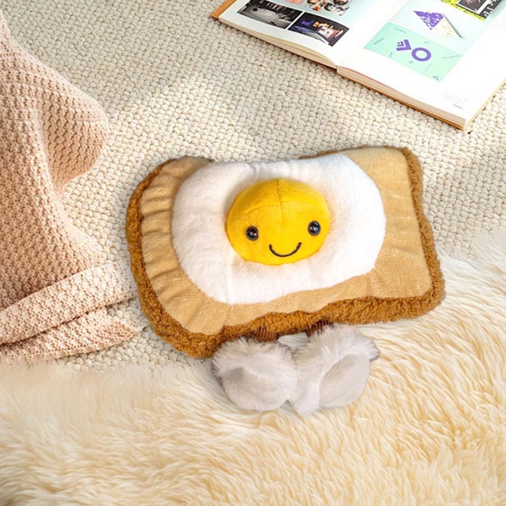 Toast Egg Plush Toy - Cute Soft Squishy Pillow Plush Toy