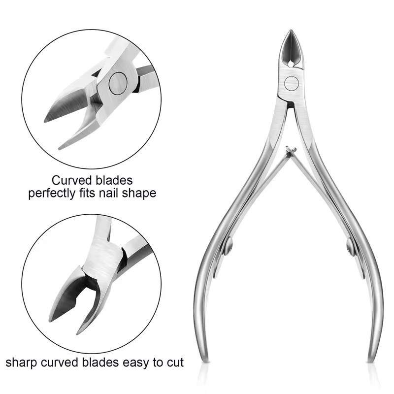 กรรไกรตัดเล็บสแตนเลส Dead Skin / Finger Cuticle Nipper Clipper / ทําเล็บมือเล็บเท้า Remover เครื่องมือ - รูปที่ 6