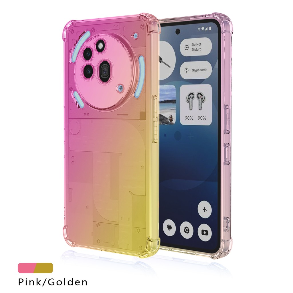 Gradient ถุงลมนิรภัย TPU สําหรับ Nothing โทรศัพท์ 3A Pro โทรศัพท์ 2A Plus โทรศัพท์ 1 ป้องกันกันกระแทกสําหรับ Nothing CMF โทรศัพท์ 1 - รูปที่ 6