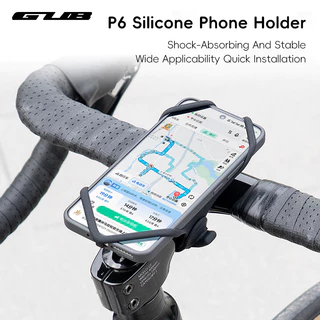 ดึง พี6 ใหม่ที่วางโทรศัพท์จักรยานมัลติฟังก์ชั่ซิลิโคนยึดการดูดซึมช็อกมั่นคงมือจับผู้ถือ จักรยานเสือภูเขา จักรยานถนนขี่อุปก