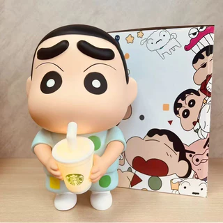 โคมไฟน่ารัก Crayon Shin-Chan โคมไฟหัวเตียง ตุ๊กตาโคมไฟน่ารัก ตุ๊กตาไฟกลางคืนรูปตุ๊กตา โมเดลน่ารักของเล่นทันสมัย