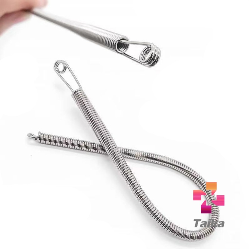 Taika สปริงเข็มร้อยยางยืด เข็มร้อย  คลิปตะขอกลึงเชือก ดึงยางขอบกางเกง Rope Threading Tool - รูปที่ 3