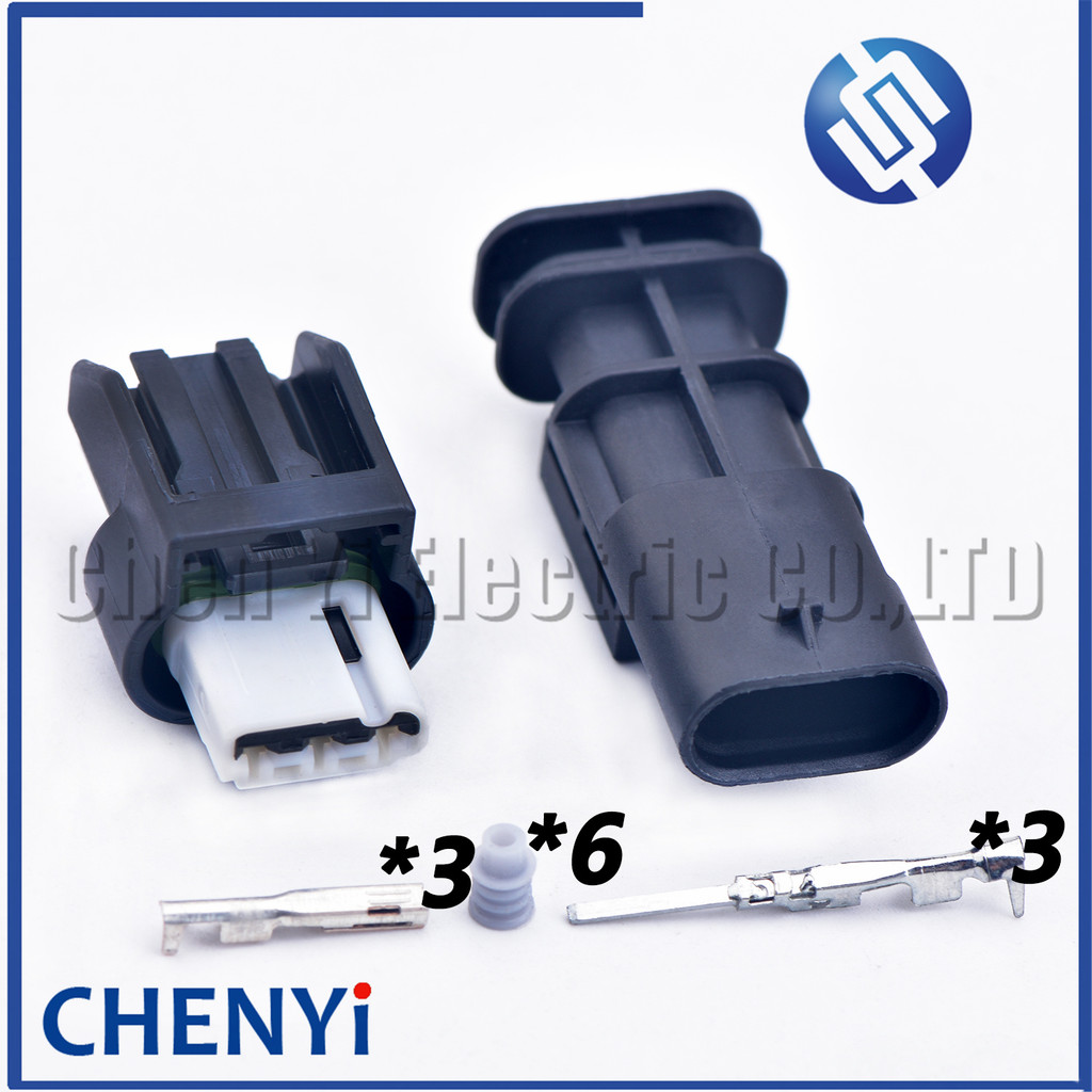 3 Pin ยานยนต์กันน้ํา connector ซ็อกเก็ตเซ็นเซอร์ความดันไอเสียปลั๊ก WPT-1492 6189-7675 6189-7458 สําห