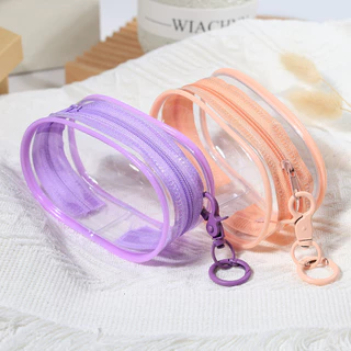 💥พร้อมส่ง💥กล่องเก็บสายเคเบิล กระเป๋าเก็บซิปใสขนาดเล็กแบบพกพา กระเป๋าเก็บหูฟัง กระเป๋าตุ๊กตา กล่องบรรจุสายข้อมูล
