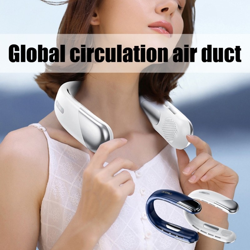 Best USB ชาร์จสายคล้องคอพัดลมเครื่องปรับอากาศแบบพกพา Cooling Gadget