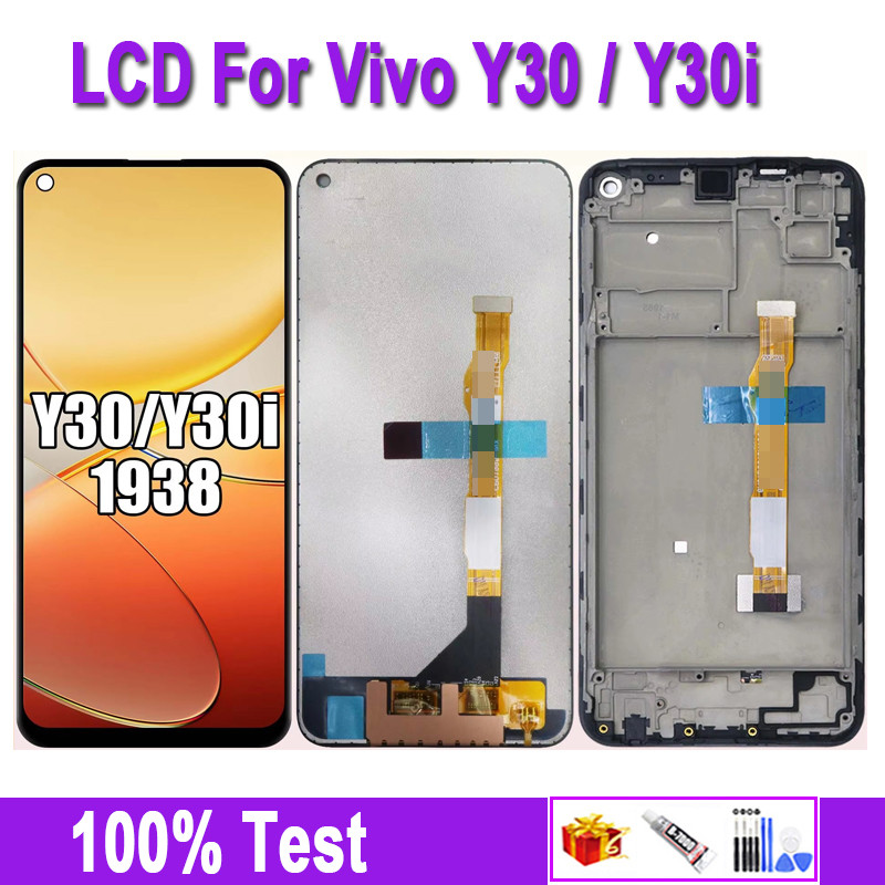 6.47" LCD ดั้งเดิมสำหรับ Vivo Y30 Y30i 1938 จอแสดงผล LCD หน้าจอสัมผัส ดิจิไทเซอร์ เปลี่ยน LCD Y30