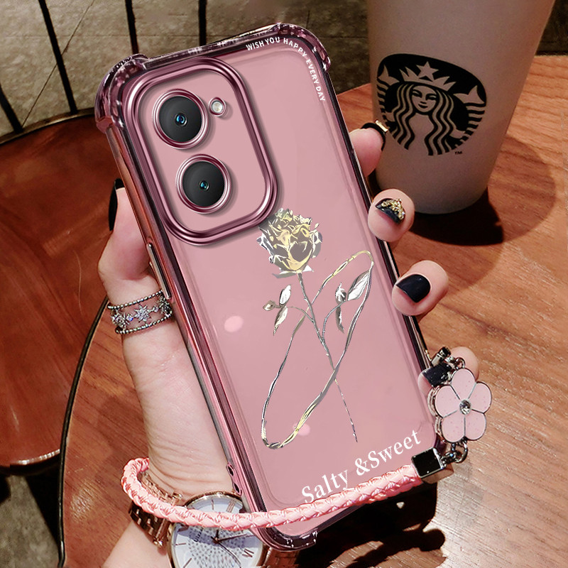 เคส เคสโทรศัพท์ vivo y03 y03t เคสใสแบบนิ่ม ป้องกันการกระแทกที่มุมทั้งสี่ sjfsyqmg