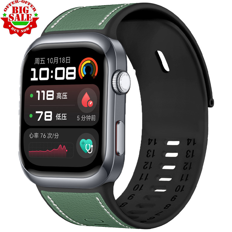 สายซิลิโคนคอมโพสิตสามแพ็คสําหรับ Huawei D2 Sport Belt อุปกรณ์เสริมสร้อยข้อมือสมาร์ทวอทช์
