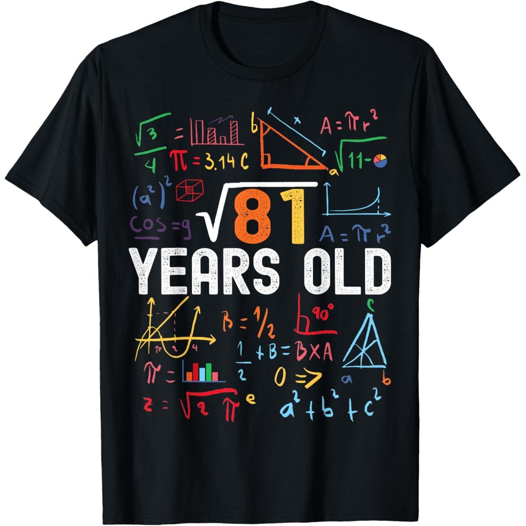 Square Root Of 81 9Th Birthday 9 Years Old Birthday T-Shirt