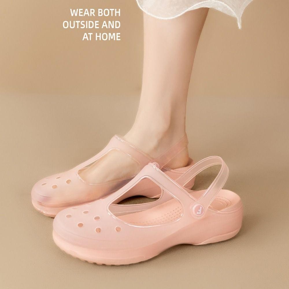 LONGE รองเท้าแตะผู้หญิง, EVA, TPU หนา soled Mules Clogs, Casual Breathable สบายกันน้ํารองเท้าแตะหญิง Home ราคา ถูกที่สุด ดีลบีเคเค แกลเลอรีภาพที่ 6