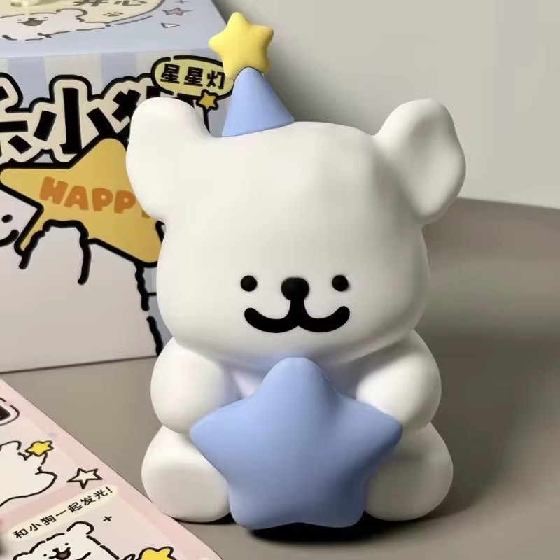 สายสุนัขน่ารักการ์ตูน Nightlight สัตว์ห้องนอนตกแต่งห้องนั่งเล่นตุ๊กตาของขวัญวันเกิด - รูปที่ 3