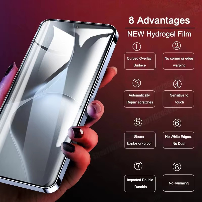 สำหรับ For OPPO A3S A5S A1K A9 A12 A15 A16 A17K A18 A55 A58 A94 A95 F11 C3 C53 6i 8i ฟิล์มไฮโดรเจล Hydrogel ไอโฟน ฟิล์ม - รูปที่ 4