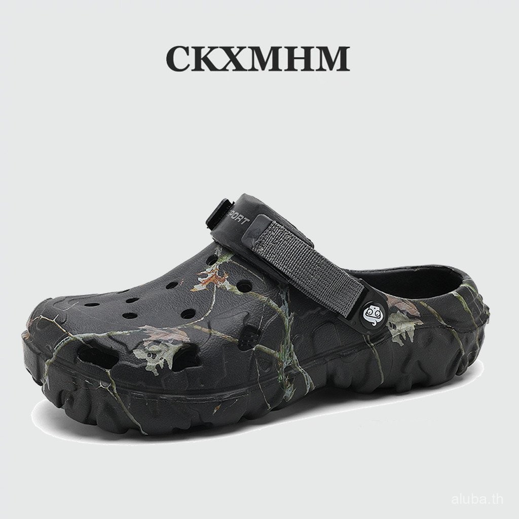 CKXMHM 39-47 รองเท้ารัดส้นผู้ชาย ดีไซน์เรียบง่าย ผลิตจากวัสดุ EVA รองเท้าแตะไซส์ใหญ่