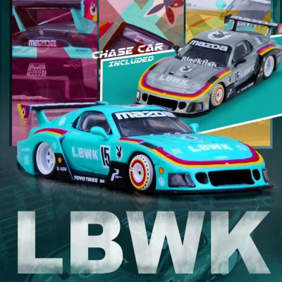พร้อมสต็อก North Exhibition Limited HEC INNO 1: 64 LBWK Mazda RX7 Mint Green ใหม่เอี่ยมยังไม่ได้เปิด
